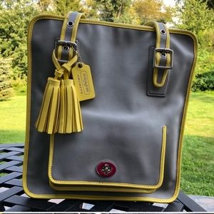 Coach Legacy Archive two-tone Leather tote